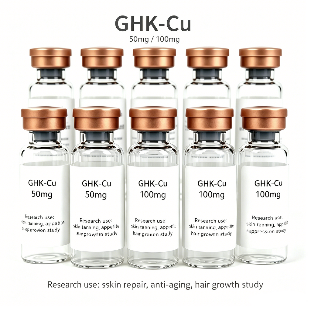 Research Grade GHK-Cu Copper Peptide for Skin & Hair Study