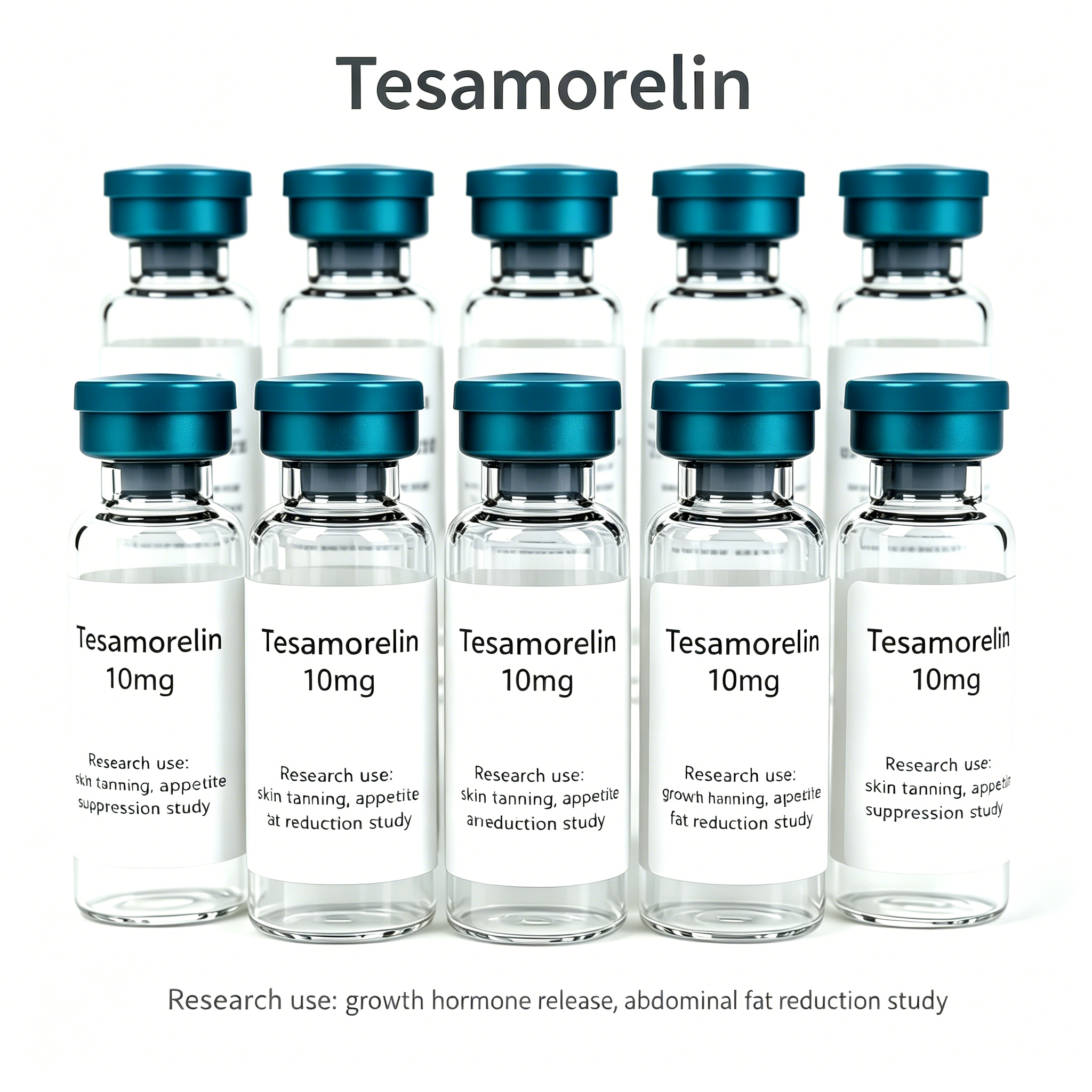 Tesamorelin 10mg Research Peptide Vial