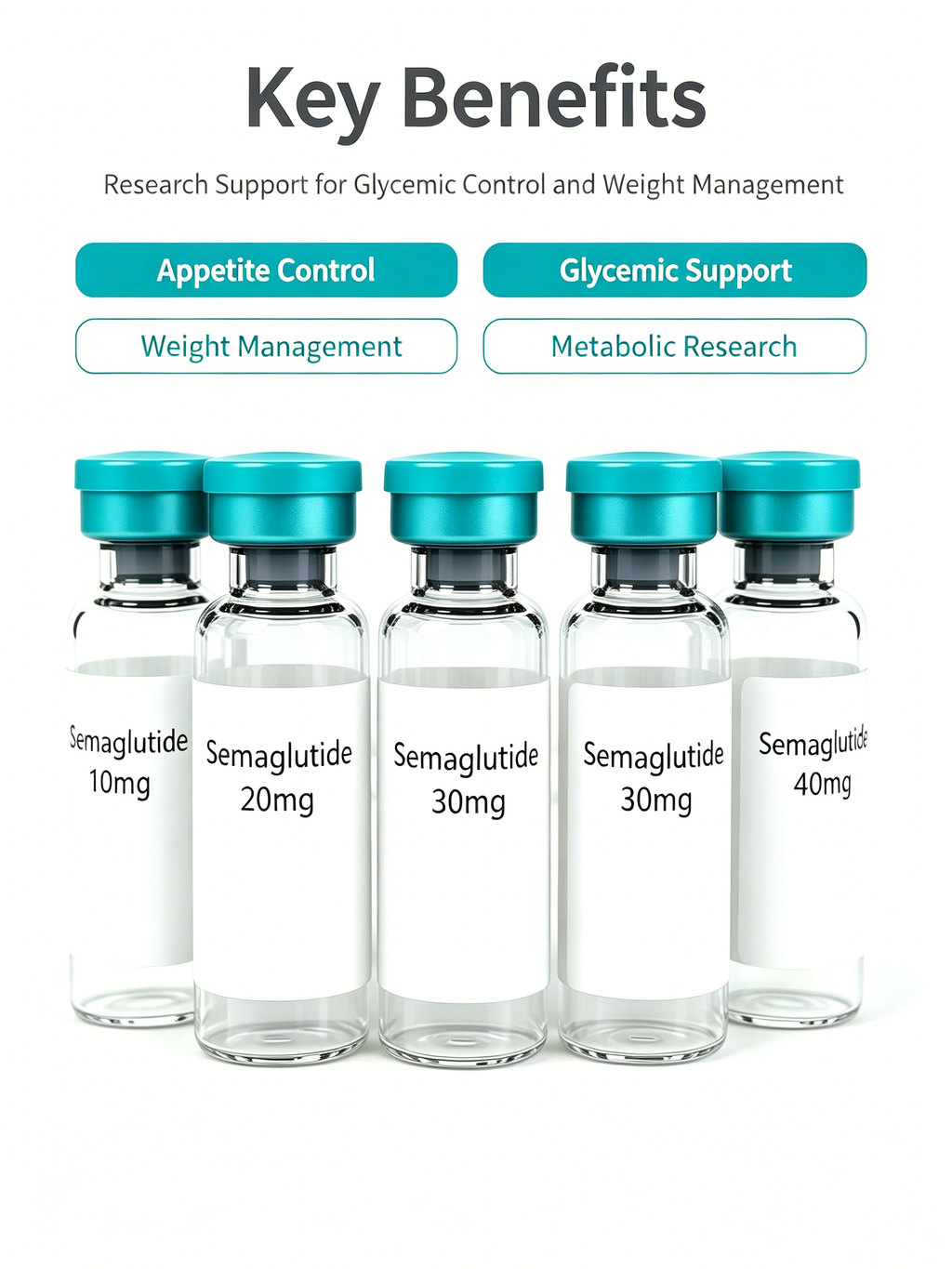 Semaglutide Weight Management Research Peptide Vial