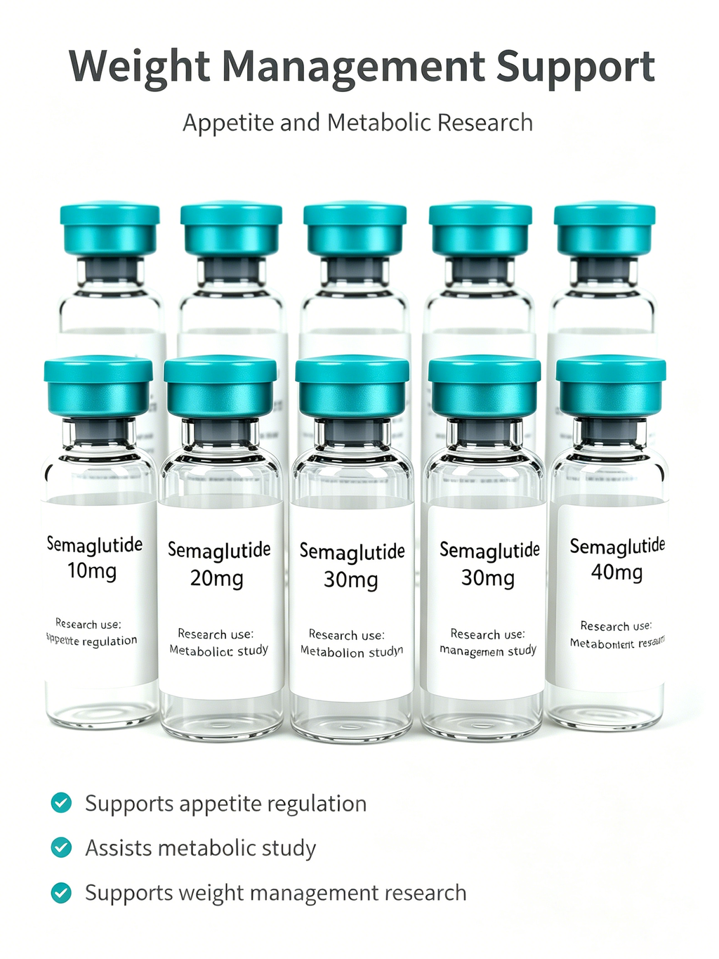 Semaglutide Weight Management Research Peptide Vial