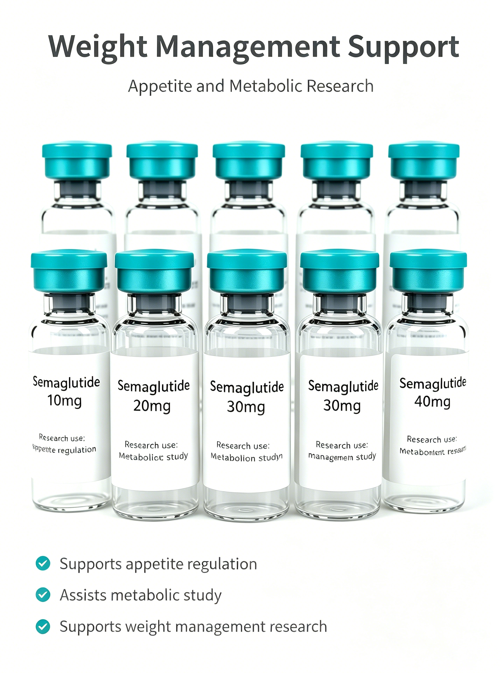 Semaglutide Weight Management Research Peptide Vial