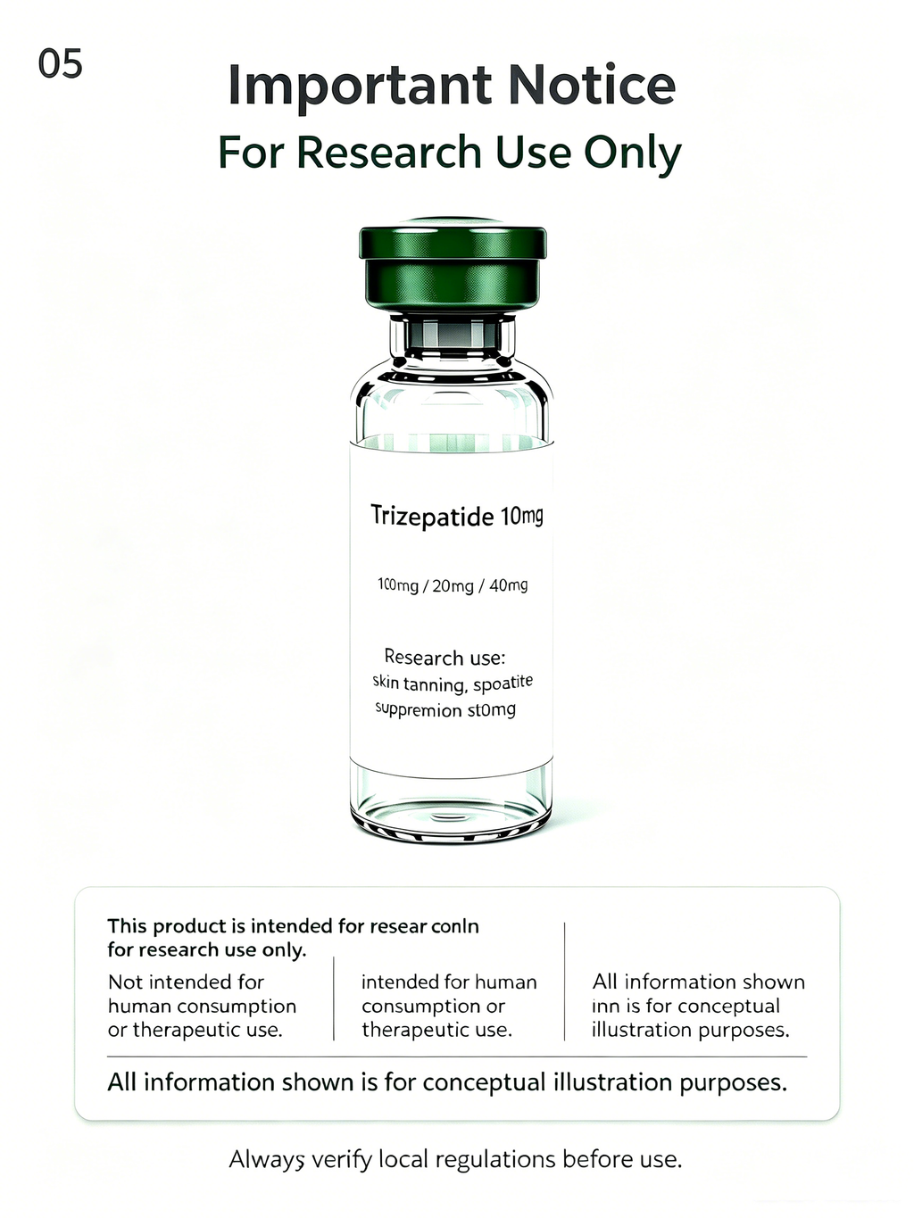 Trizepatide Dual Receptor Weight Management Peptide Vial