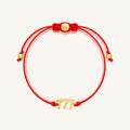 777 Fortune Red String Bracelet