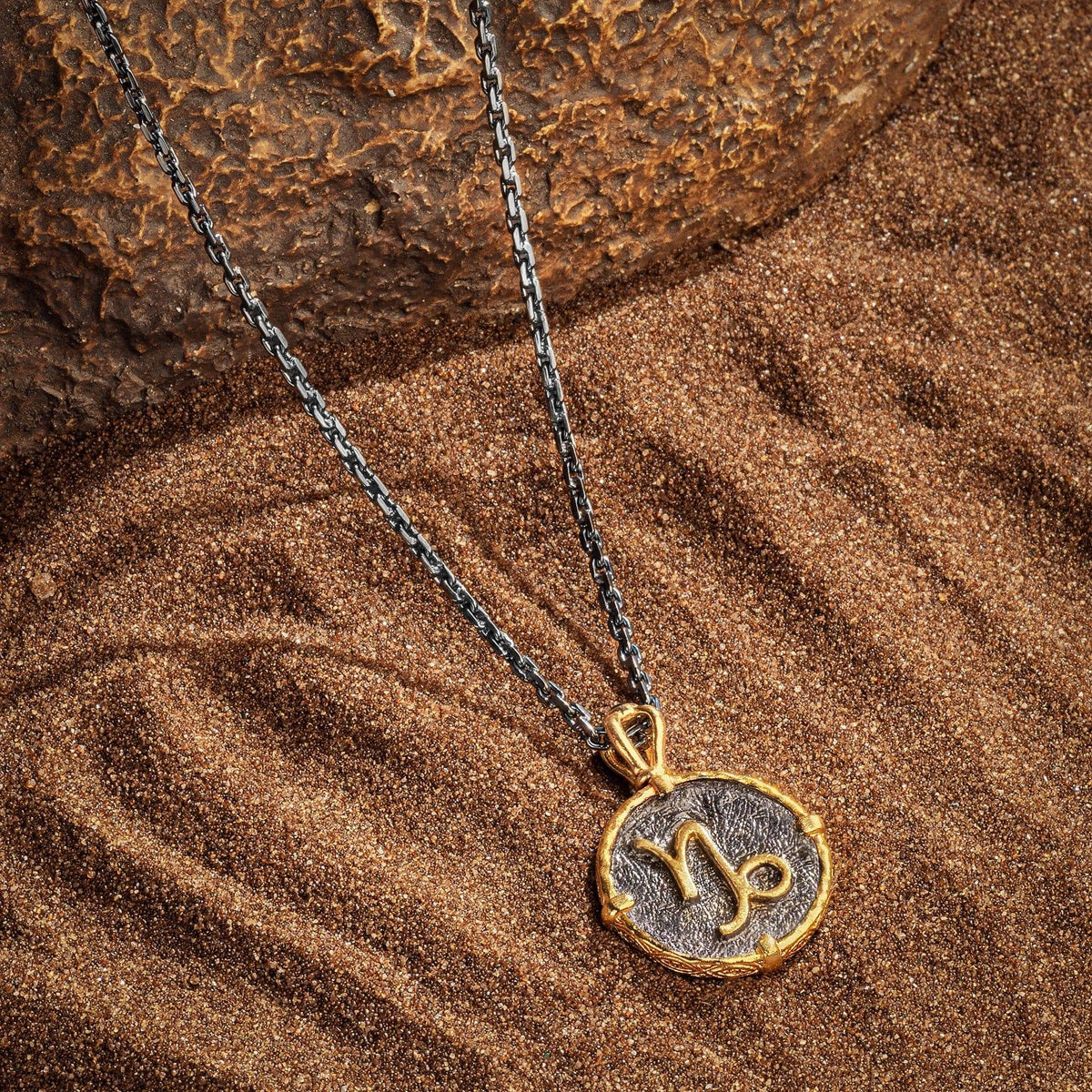 Ambitious Tolerance - Capricorn Zodiac Onyx Necklace