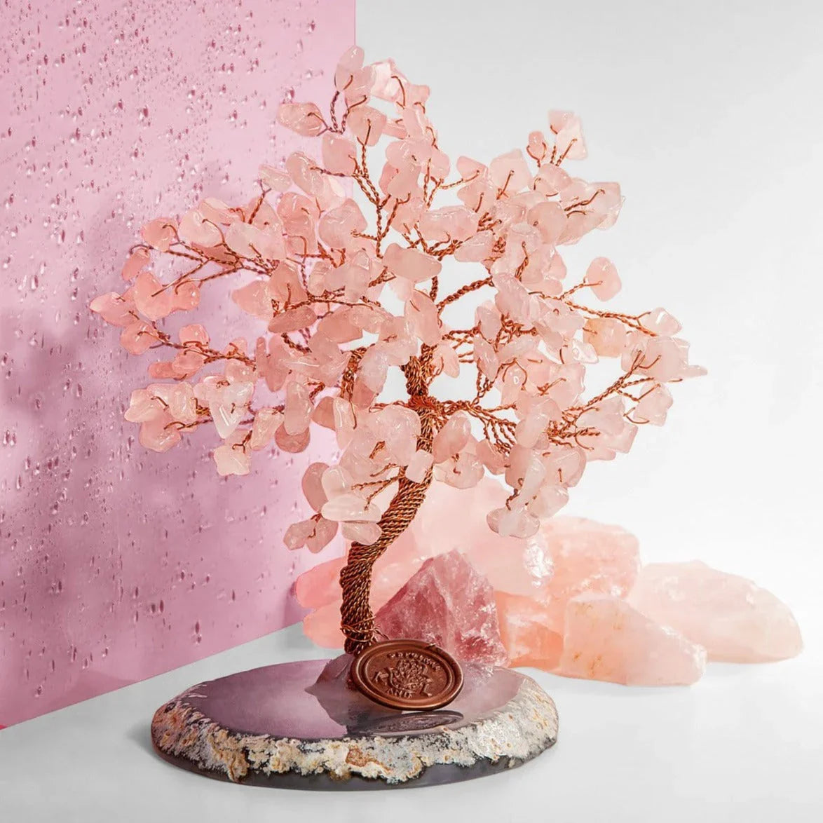 Love Harmony Rose Quartz Feng Shui Large Tree