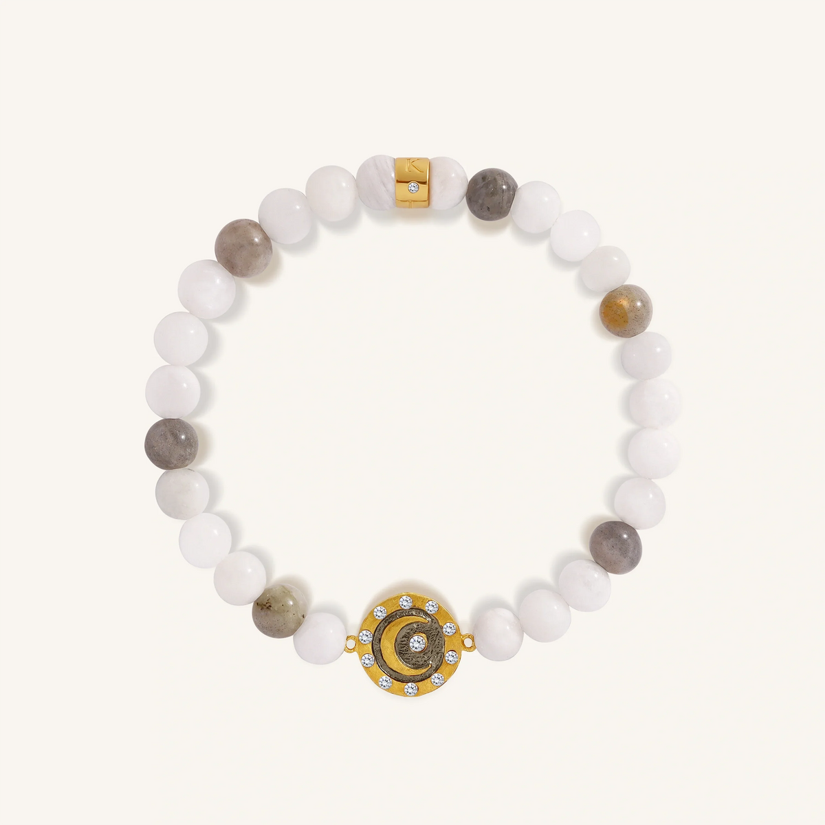 Achieve Alignment Moonstone & Labradorite Moon Bracelet