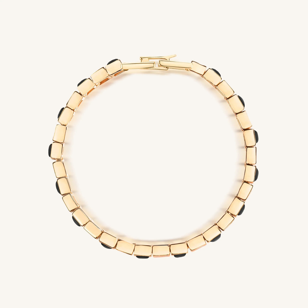 Aligned in Harmony Multi Charm Onyx Bracelet