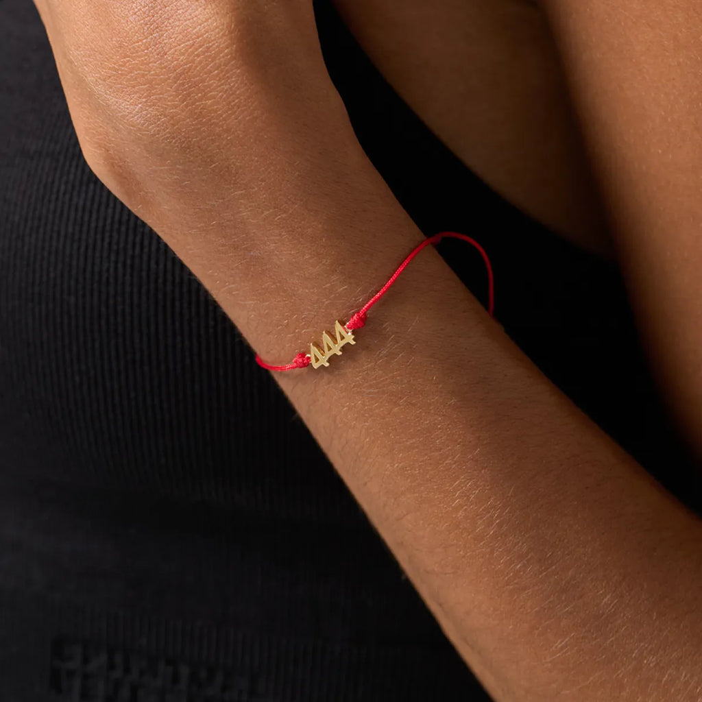 444 Foundation Red String Bracelet