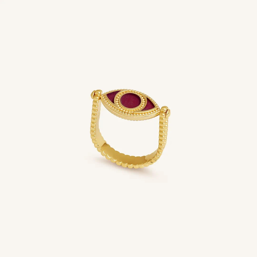 Balance Within Evil Eye Ring