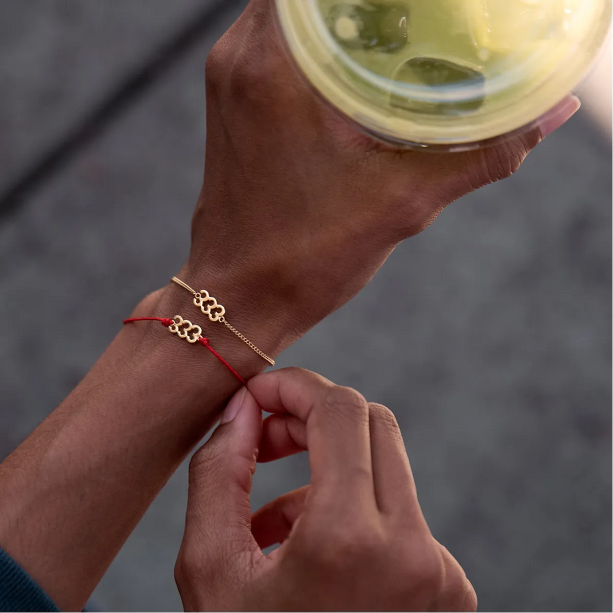 333 Expression Red String Bracelet
