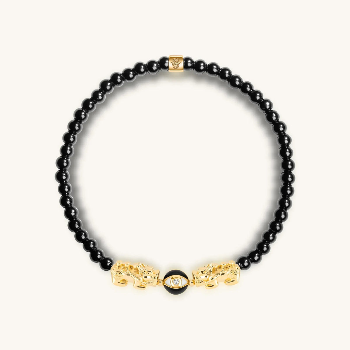 Absolute Power Double Dragon Evil Eye Bracelet