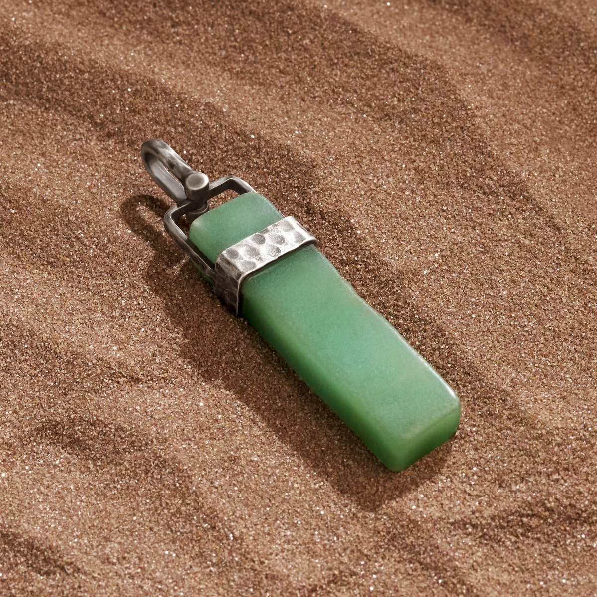 Abundant Command Aventurine Slab Charm