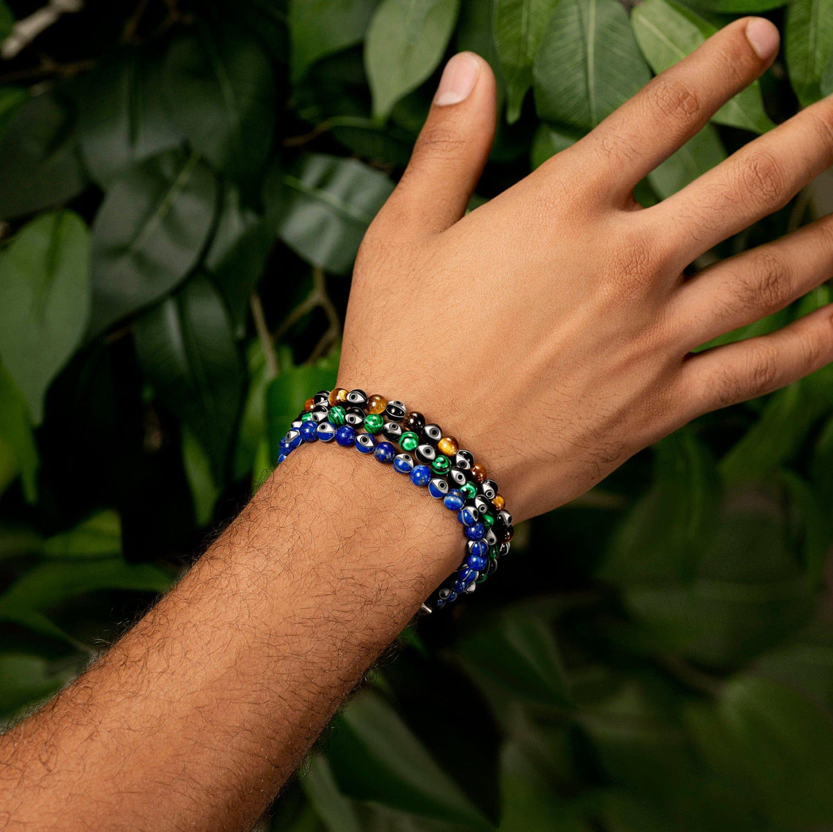 Abundant Transformation Malachite Evil Eye Bracelet