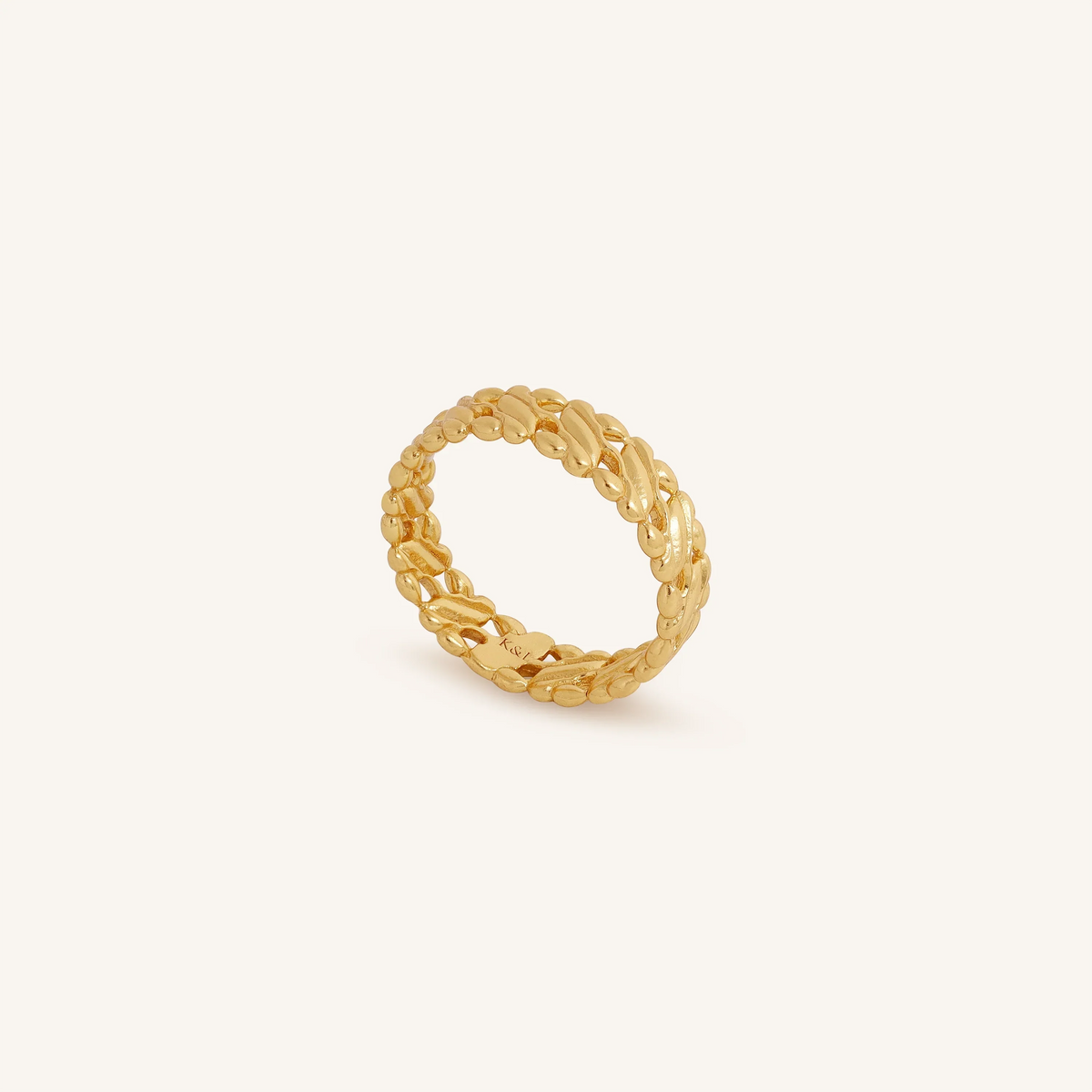 Harmonic Flow Gold Band — Size 8
