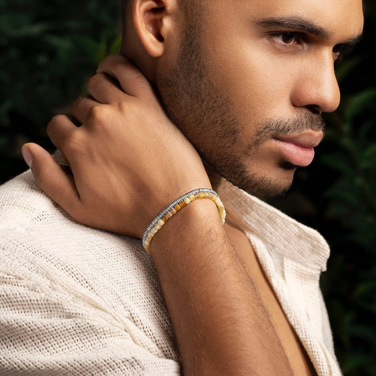 Absolute Clarity - Citrine Heishi Bracelet