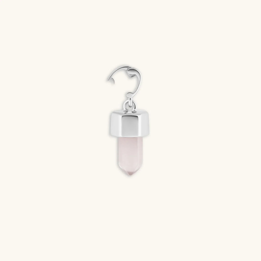 Absolute Adoration Rose Quartz Pointer Charm