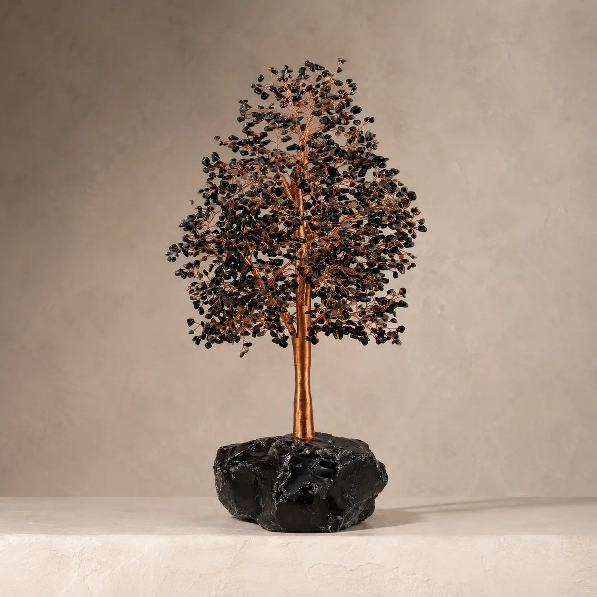Infinite Awareness Black Onyx Feng Shui Tree