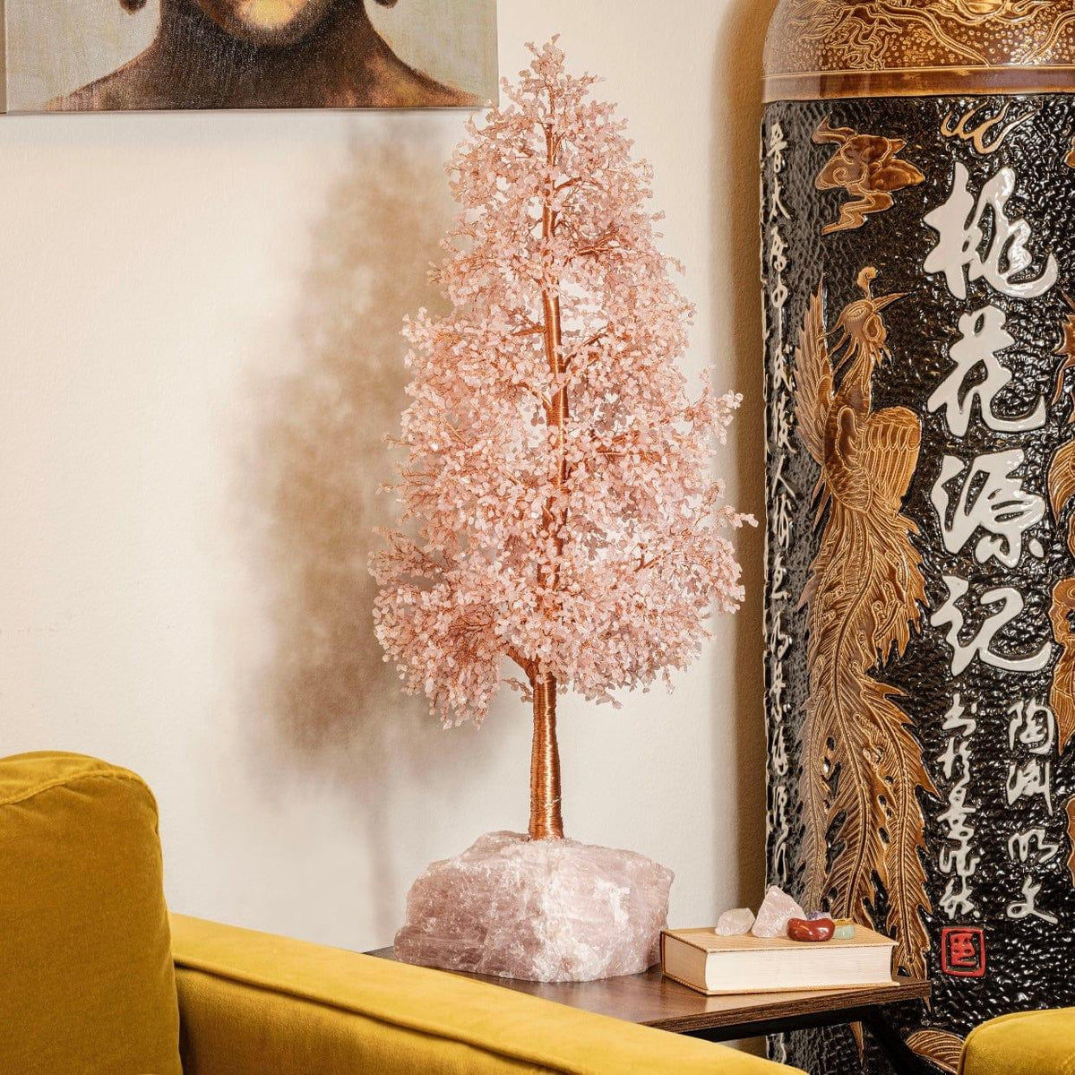 Emotional Growth Rose Quartz Feng Shui Tree