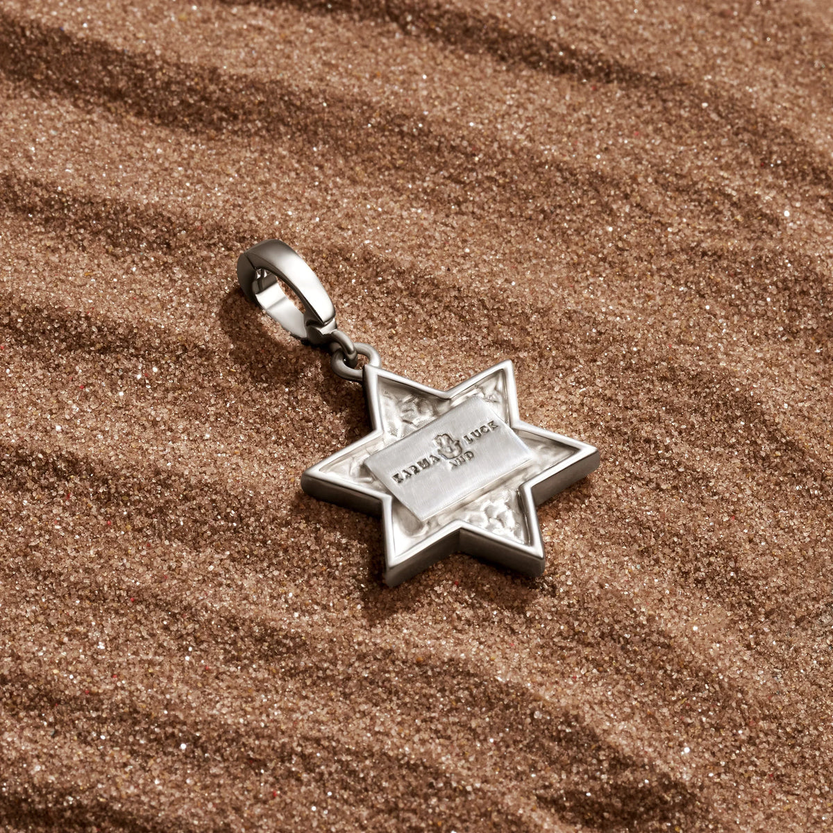 Ancestral Protector Tiger’s Eye Star of David Charm