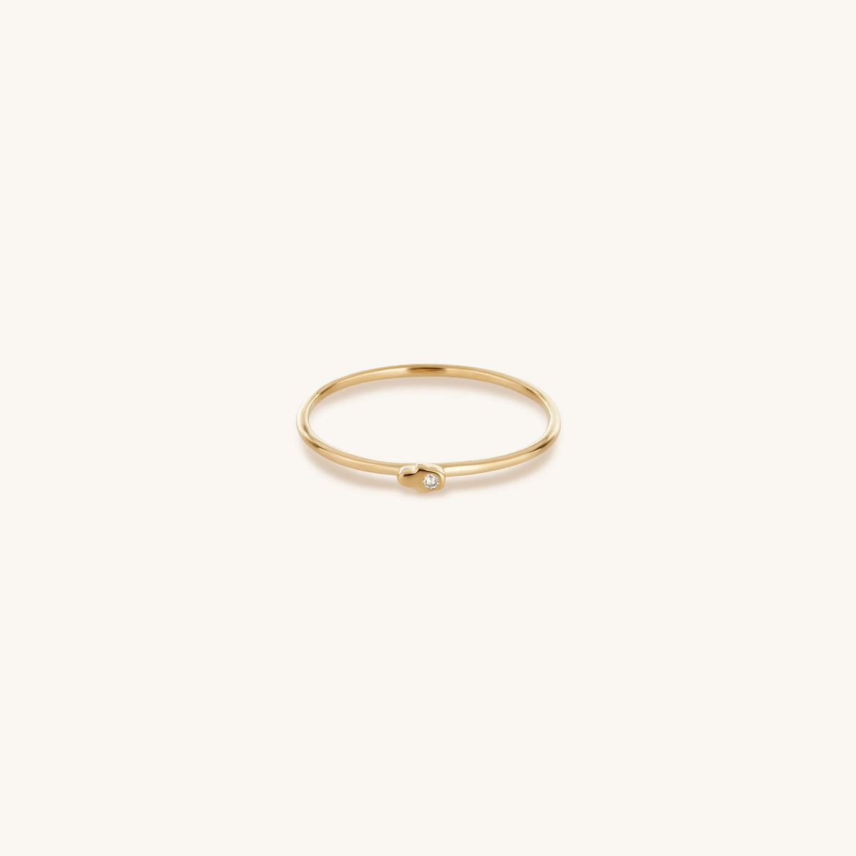 Embrace of Love Diamond Hamsa 14K Gold Ring