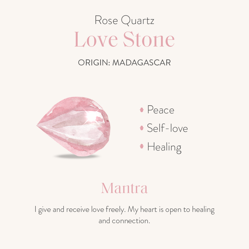 Absolute Adoration Rose Quartz Pointer Charm