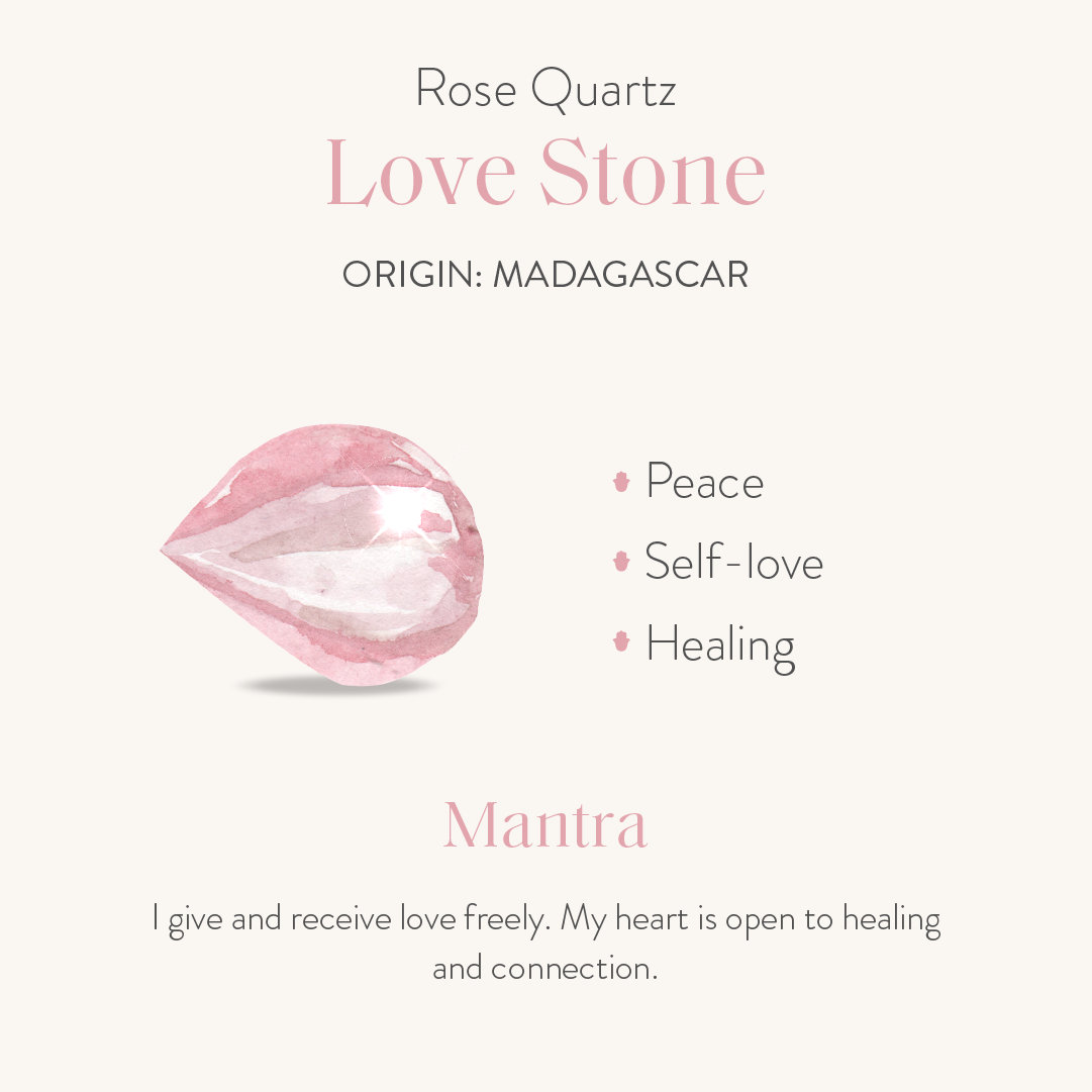 Absolute Adoration Rose Quartz Pointer Charm