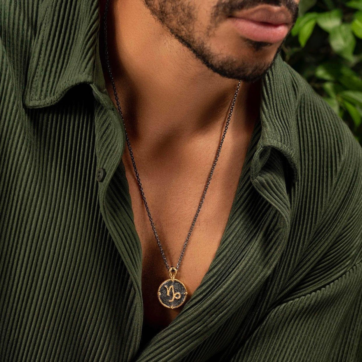 Ambitious Tolerance - Capricorn Zodiac Onyx Necklace