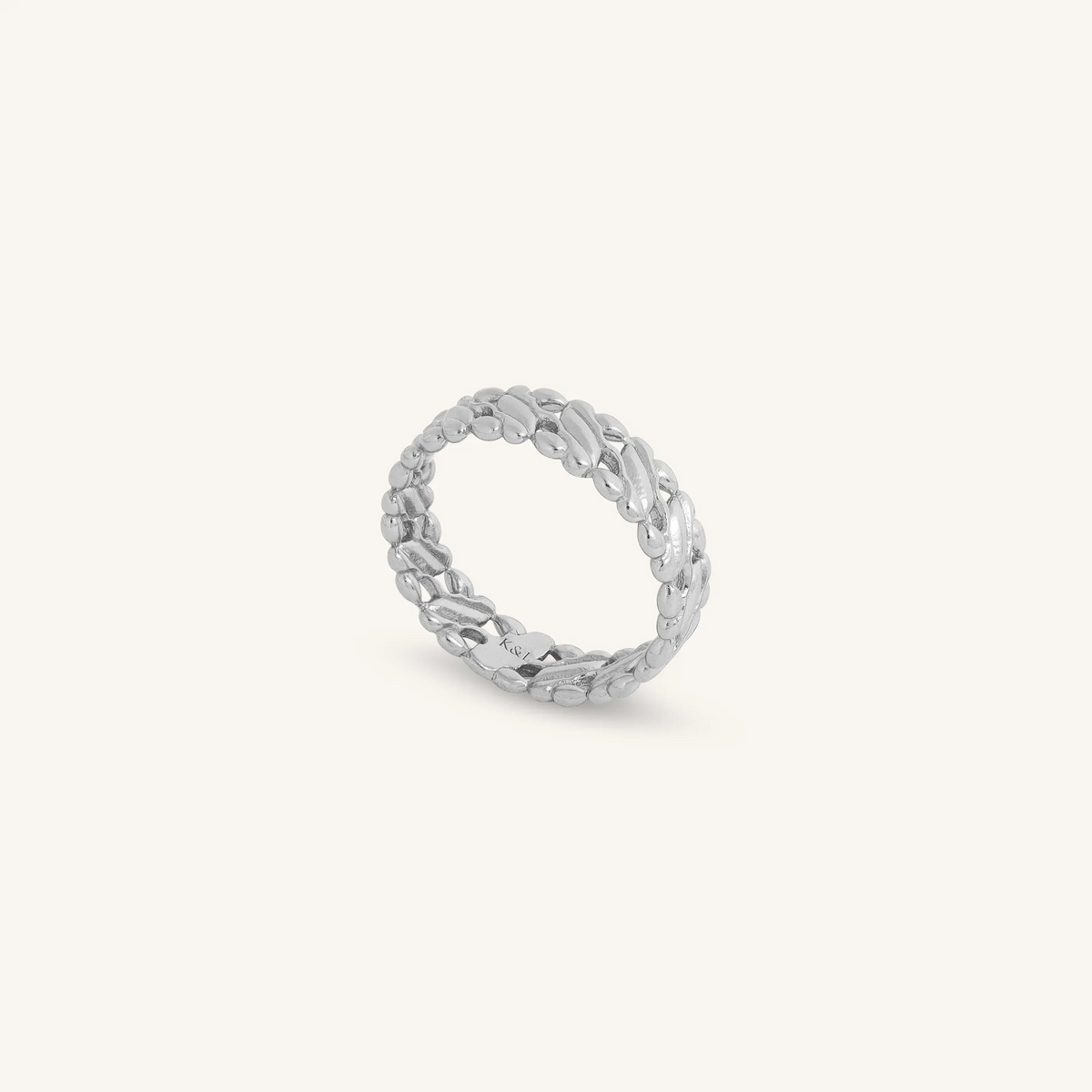 Flowing Harmony Sterling Silver Band — Size 7