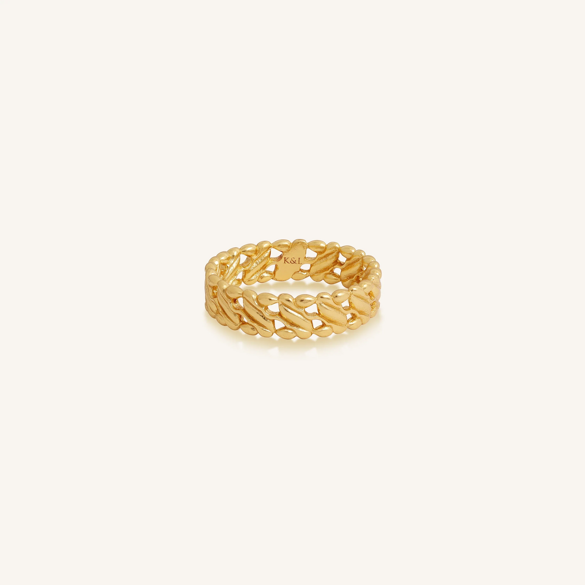 Harmonic Flow Gold Band — Size 7