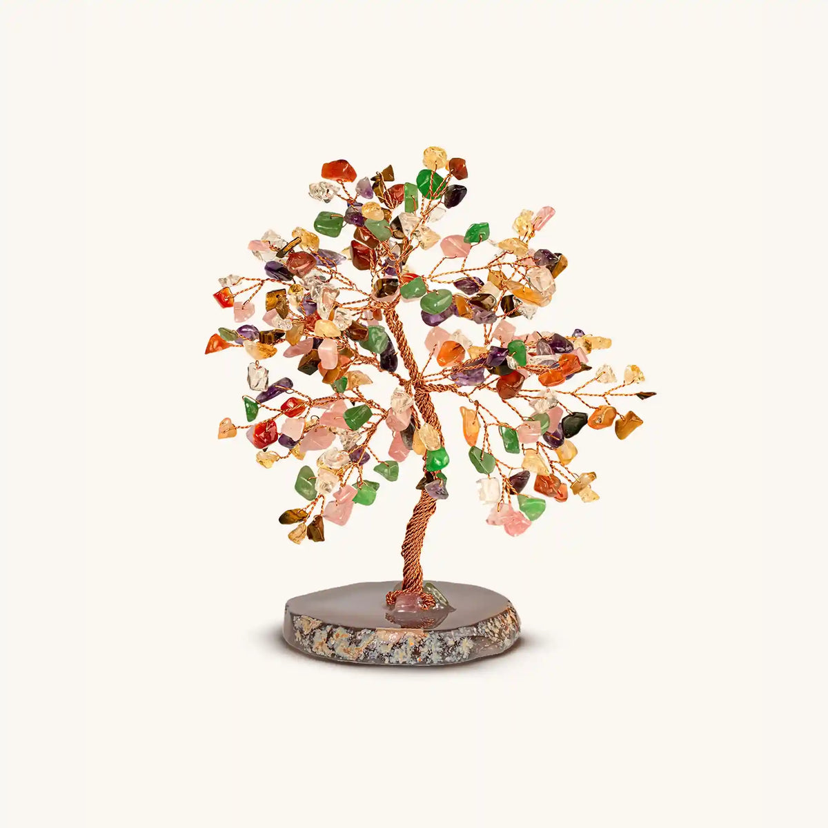 Invigorated Spirit Multi-Stone Feng Shui Medium Tree