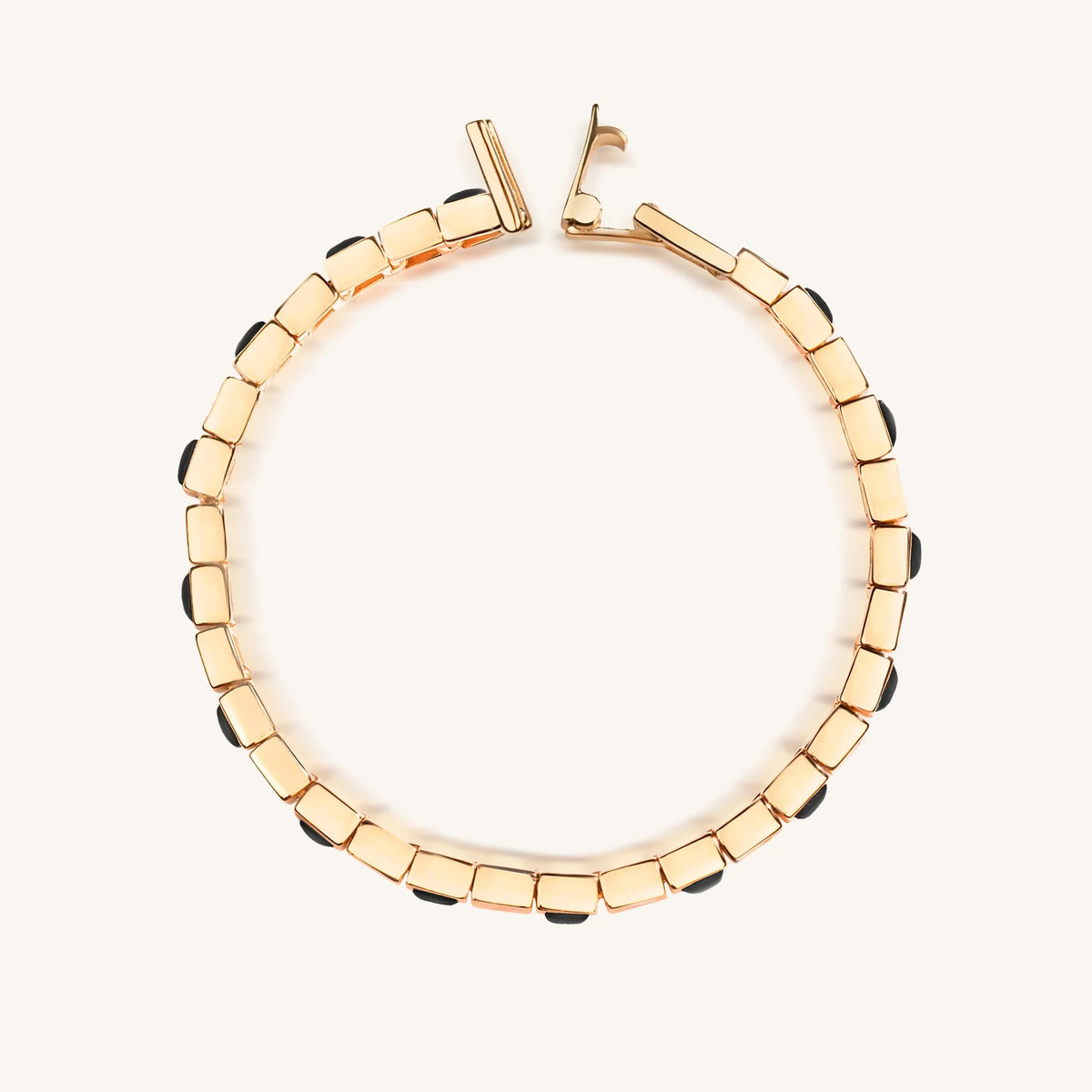 Aligned in Harmony Multi Charm Onyx Bracelet