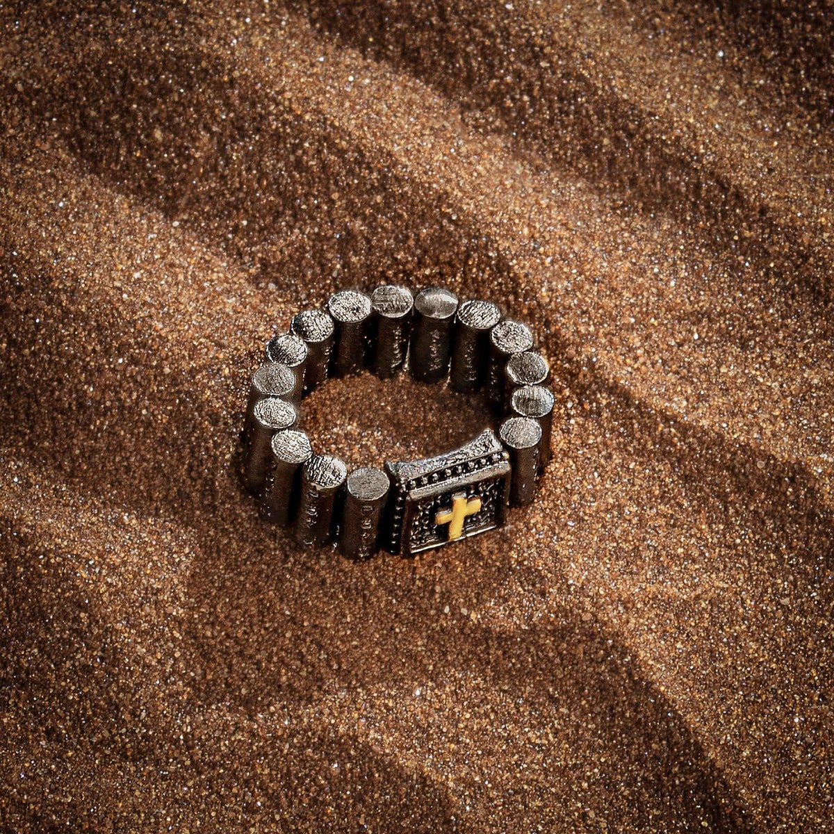 Blessed Faith - Cross Mantra Ring