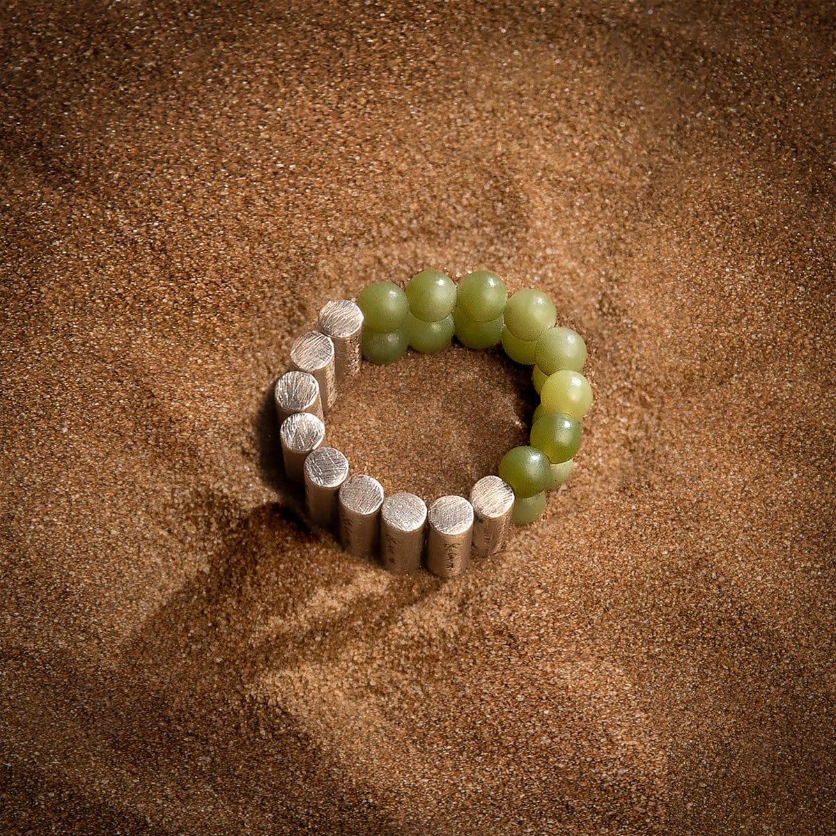 Harmonious Unity - Jade Mantra Ring