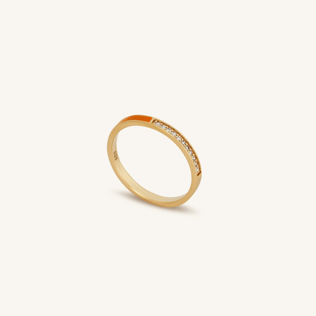 Boundless Optimism Gold Orange Ring