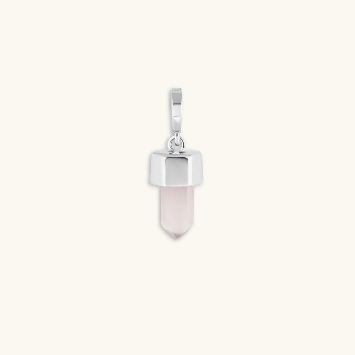 Absolute Adoration Rose Quartz Pointer Charm